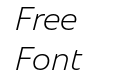 Bonnie Extra Light Italic Bonnie Extra Light Italic