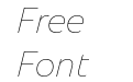 Bonnie Ultra Thin Italic