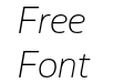 Boreal Extra Light Italic Boreal Extra Light Italic