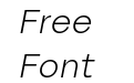 Bornia Light Italic Bornia Light Italic