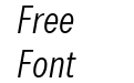 Brossa Condensed Italic Brossa Condensed Italic