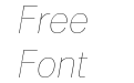 Brossa Thin Italic Brossa Thin Italic