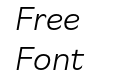 CA Slalom Light Italic CA Slalom Light Italic