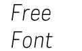 CA Zentrum Condensed Light Italic