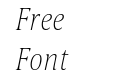 Candide Condensed Thin Italic Candide Condensed Thin Italic