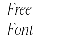Canela Thin Italic Canela Thin Italic