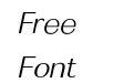 Canosa Extra Light Italic Canosa Extra Light Italic