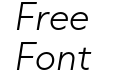 Capitana Extralight Italic Capitana Extralight Italic