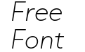 Capitana Thin Italic Capitana Thin Italic