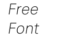 Celex Grotesk Extra Light Italic Celex Grotesk Extra Light Italic
