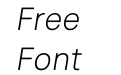 Celex Grotesk Light Italic Celex Grotesk Light Italic