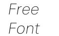 Celex Grotesk Thin Italic Celex Grotesk Thin Italic