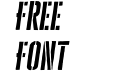 Cheddar Gothic Stencil Italic Cheddar Gothic Stencil Italic