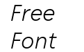 Chesna Grotesk Light Italic Chesna Grotesk Light Italic