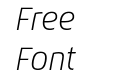 Chypre Ext Thin Italic Chypre Ext Thin Italic