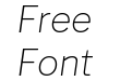 Libre Franklin Thin Italic