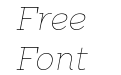 Clab Hairline Italic Clab Hairline Italic