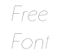 Clarika Geometric Ultra Thin Italic Clarika Geometric Ultra Thin Italic