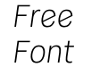 Coast Wide Light Italic Coast Wide Light Italic
