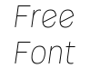 Coast Wide Thin Italic Coast Wide Thin Italic