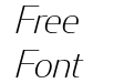 Condor Extra Light Italic Condor Extra Light Italic