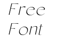Conso Thin Italic Conso Thin Italic