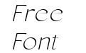 Conso Thin Italic Conso Thin Italic