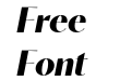 Contralto Big Bold Italic Contralto Big Bold Italic