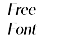 Contralto Big Regular Italic Contralto Big Regular Italic