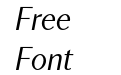 Contralto Small Light Italic Contralto Small Light Italic