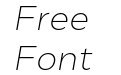 Cyntho Next Extra Light Italic Cyntho Next Extra Light Italic