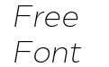 Cyntho Next Extra Light Italic Cyntho Next Extra Light Italic