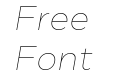 Cyntho Next Thin Italic Cyntho Next Thin Italic