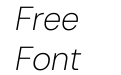 DM Sans Extra Light Italic DM Sans Extra Light Italic