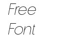 De Monte Extra Light Italic De Monte Extra Light Italic
