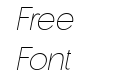 De Monte Extra Light Italic De Monte Extra Light Italic