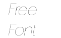 De Monte Thin Italic De Monte Thin Italic