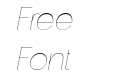 De Monte Thin Italic De Monte Thin Italic