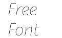 Dez Now Sans Ultra Thin Italic