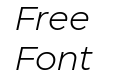 Eastman Regular Offset Italic