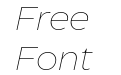 Eastman Roman Trial Extralight Italic