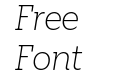 Elizeth Trial Extralight Italic Elizeth Trial Extralight Italic