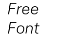 Elza Round Trial Light Italic Elza Round Trial Light Italic