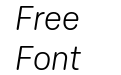 Elza Round Variable Light Italic Elza Round Variable Light Italic
