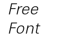 Eolia Light W05 Light Italic Eolia Light W05 Light Italic