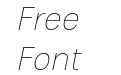 Eolia Thin W03 Italic Eolia Thin W03 Italic
