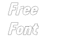Esenka Black Italic Outline Esenka Black Italic Outline