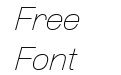 Etrusco Now Thin Italic Etrusco Now Thin Italic