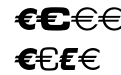 Euro SansEF Three Euro SansEF Three