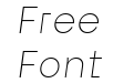 Exter Extra Light Italic Exter Extra Light Italic